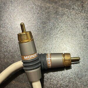 Monster Bass 300 Balanced Subwoofer Cable RCA With Signal Flow 12 FT